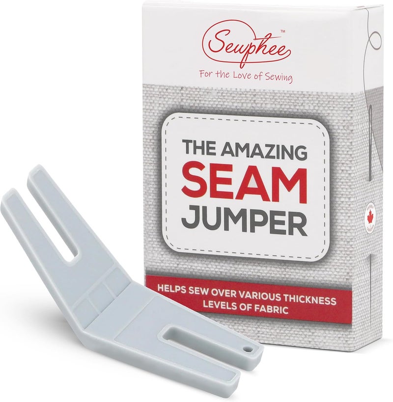 Sewphee Hump Jumper Sewing Tool - Bulky Seam Aid for Sewing Buttons & Flush Plate Presser Foot Perfect for Hemlines & Denim - Foot Attachments, Tools and Gadgets fits Husqvarna Viking, Brother, Singer, Janome - Image 1